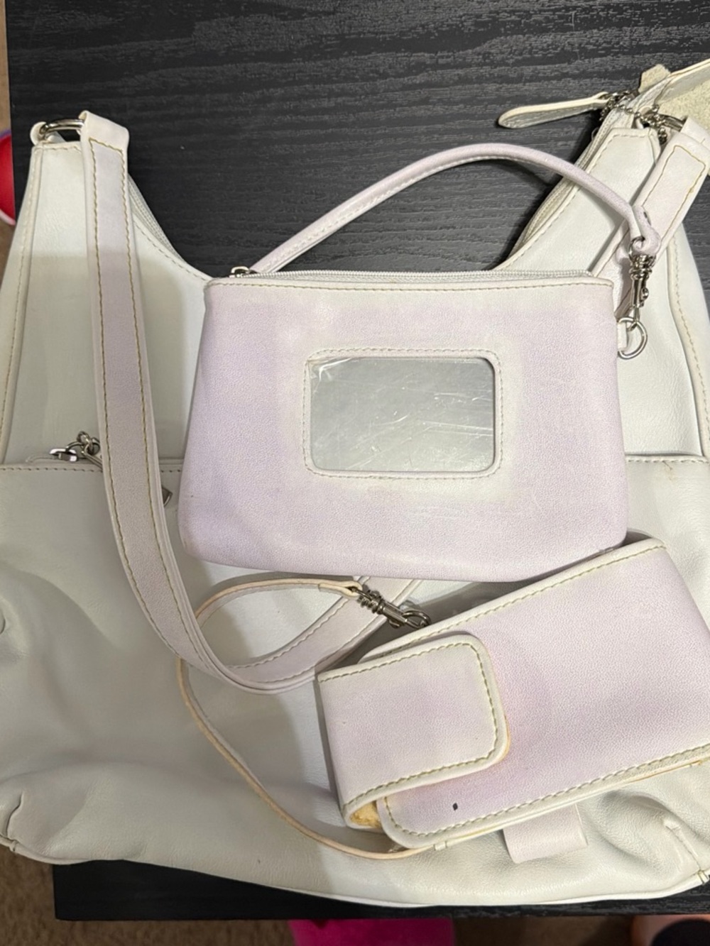 Giani Bernini Pale Pink Mini Convertible Crossbody with Wristlet